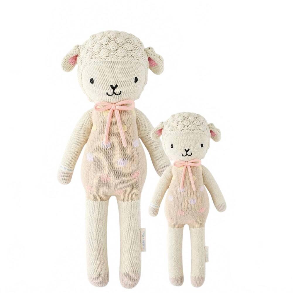 NEW CUDDLE + KIND lucy the lamb doll - 13" in pink/beige